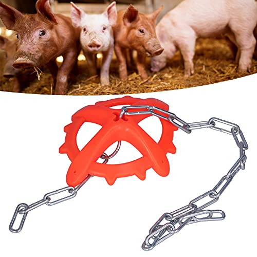 Pig Bite Toy, Professional Adjustable Iron Pig Biting Plastic Toy for Farm for Animal Husbandry