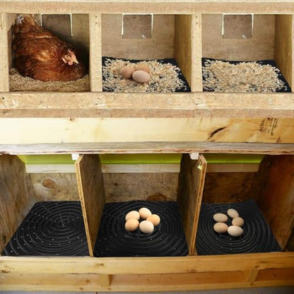 10 Pack Washable Nesting Pads Chicken Nesting Boxes Chicken Bedding for Chicken Coop, 13 x 12 inch - color: 10pack-black