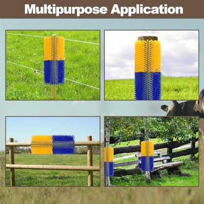 Cow Brush, Cow Brush Scratcher Post, Horse Brushes, Relieve Back Itching in Livestock, Appropriate for Horse, Cattle, Pig, Sheep