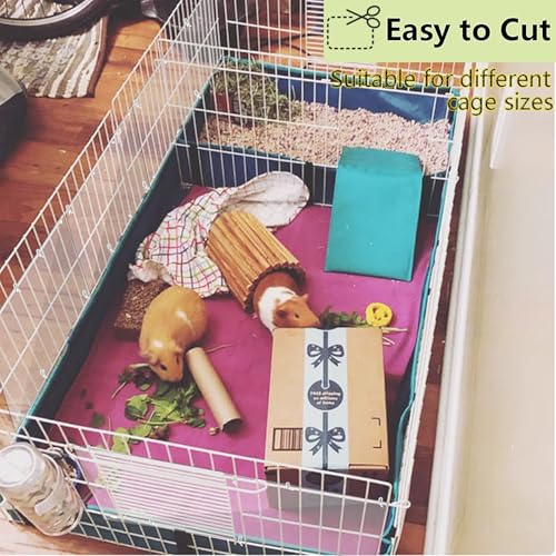 Pet Cage Liner Protection, Rabbit Cage Plastic Panels, 18 PCS Cage Urine Guard for Rabbit, Guinea Pig, Hamster, Hedgehog, Chinchilla, Ferret, Bunny - Transparent, 11.8"x7.9" - size: 18PCS,11.8"x7.9"