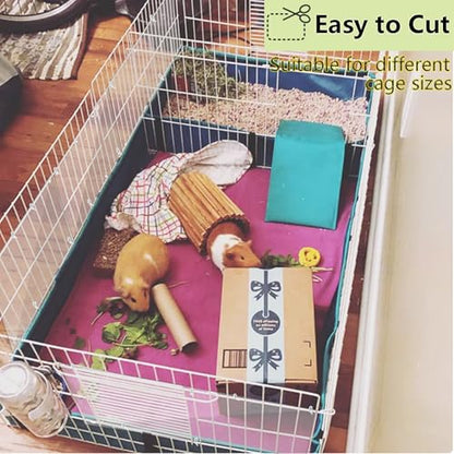 Pet Cage Liner Protection, Rabbit Cage Plastic Panels, 18 PCS Cage Urine Guard for Rabbit, Guinea Pig, Hamster, Hedgehog, Chinchilla, Ferret, Bunny - Transparent, 11.8"x7.9" - size: 18PCS,11.8"x7.9"