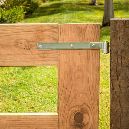 National Hardware N168-336 Gate Strap Hinge 16 in Zinc-Plated WeatherGuard Protection for Wood Fence Gates Outdoor Farm Gate Hardware Metal Strap Hinges Hot-Rolled Steel - size: 16 Inch x 3/4 Inch