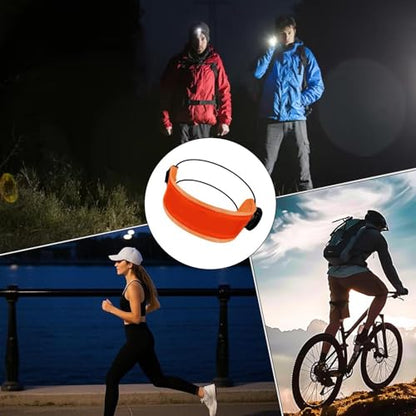 Bike Pants Strap - Reflective Cycling Cuff, Night Riding Band, Adjustable Ankle Wrap, Safety Visibility Gear, Daily Commute Use, Trail Running Walking, City Road Support improving Safety During - color: Orange