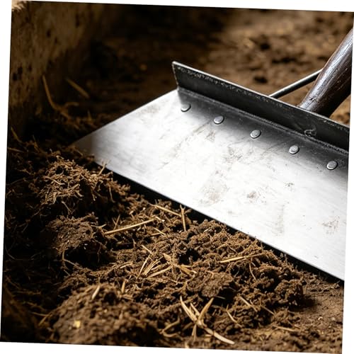 Beavorty Multifunctional Animal Dung Shovel and Barn Manure Scraper for Livestock Farm Cleaning 38cm Manganese Steel Heavy Duty Scraper Tool for Barn and Pasture Maintenance