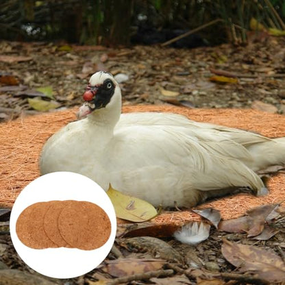 TOYANDONA 4 Pack Chicken Nesting Pads Coconut Fiber Egg Nesting Pads for Chicken Coop Laying Hen Nesting Pads for Egg Protection Rabbit Bird Dog and Cat Nesting Cushion 11.81 X 11.81 X 0.35 in