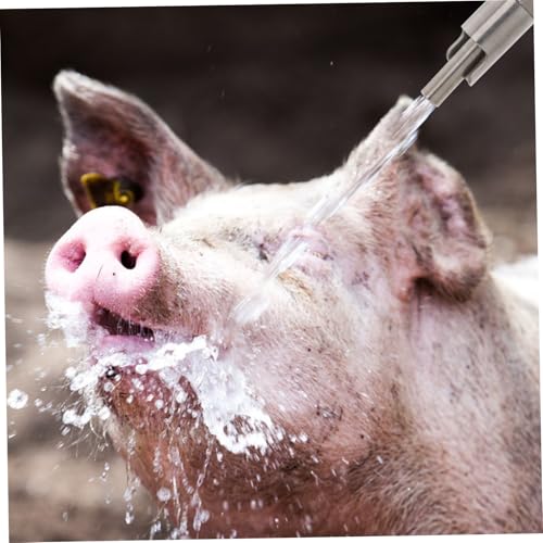Heavy Duty Pig Drinking Fountain Pig Waterer Nipple Livestock Trough Feeder Nozzle for Cattle Sheep