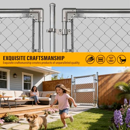 1-3/8" x 1-5/8" Chain Link Gate Latch Heavy Duty Stainless Steel Fence Gate Fork Latch Hardware with Padlock Hole 1pcs - color: 1-3/8"x1-5/8"
