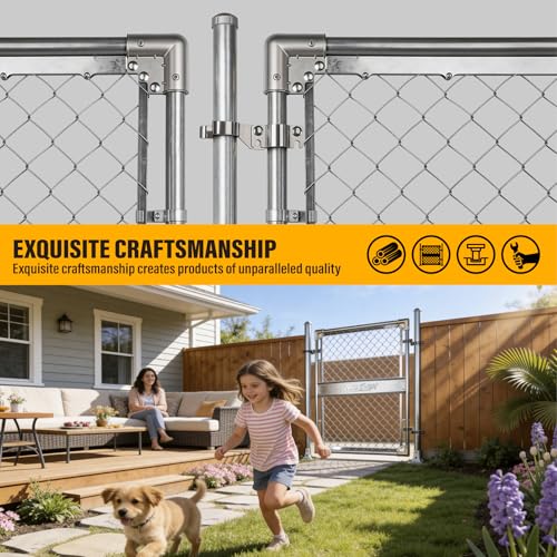 1-3/8" x 1-5/8" Chain Link Gate Latch Heavy Duty Stainless Steel Fence Gate Fork Latch Hardware with Padlock Hole 1pcs - color: 1-3/8"x1-5/8"