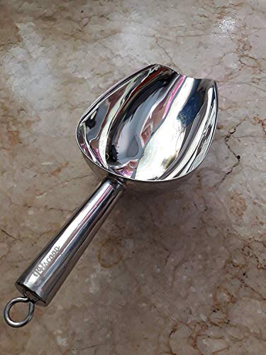 JBscoop Stainless Steel large Ice Scoop 11.3 inch, Feed Candy Popcorn Sugar Utility Scoop Easy Storage, Heavy Duty - 18 Oz - size: 18 Oz