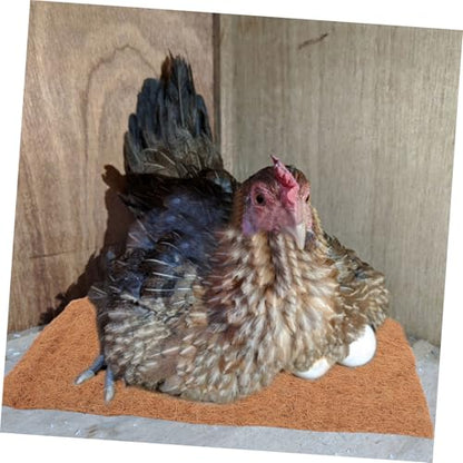 4pcs Washable Nesting Pads for Chicken Coop Non- Chicken Nest Box Liners Comfortable and Practical Nesting Pads Natural Coconut Coir Material for Hen Laying