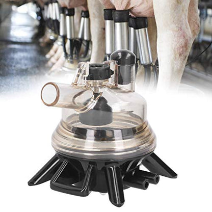 150ml Milk Collector Claw Replacement for Cow Sheep Goat Milker Machine Plastic Milking System Part with 4 Way Manifold Compatible with Mobile Trolley Pipeline Systems