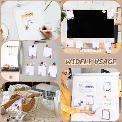 24 Pcs Horse Sticky Notes with Pens Themed Party Favors Gifts Cute Notepad Memo Notes Pads Black Ink Ballpoint Pen for Horse Lover Christmas Gifts Office School Students Teacher Supplies - style: Horse