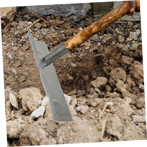 Happyyami Multifunctional Metal Cleaning Shovel for Farm Use Heavy-Duty Flat Shovel Long Handle for Poultry Pig and Livestock Waste Removal