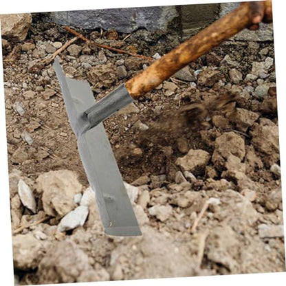 Happyyami Multifunctional Metal Cleaning Shovel for Farm Use Heavy-Duty Flat Shovel Long Handle for Poultry Pig and Livestock Waste Removal