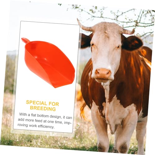 Abaodam Livestock Shovel Reusable Farm Food Scoop for Poultry and Livestock Ergonomic Handle Design for Farm Feeding and Garden Use