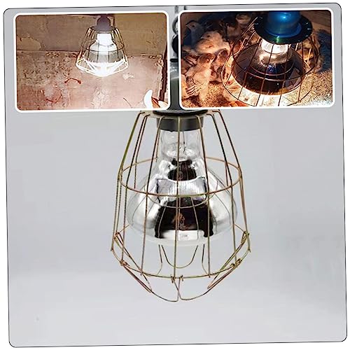 Kisangel 3Pcs Waterproof Heat-Resistant Bulb Covers for Livestock Reptiles Sturdy Light Bulb Cages Burn Protection for Chickens and Pigs