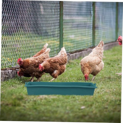 2pcs Robust Plastic Livestock Feeder Automatic Chicken Feeder for Chickens Ducks Pigs Cows Sheep