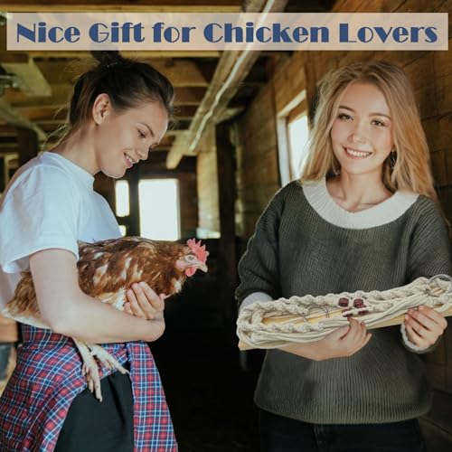 Chicken Swing Toy for Large Chicken Coop, Chicken Enrichment Toy for Hens and Roosters, Natural Wooden Handmade Chicken Coop Accessories, Ideal Gift for Chicken Owners and Chicken Lovers