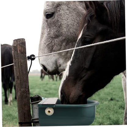 KESYOO Livestock Drinking Water Bowl Durable Automatic Waterer and Cattle Waterer with Deep Splash Design Stable Water Level for Farm Use - color: Dark Green