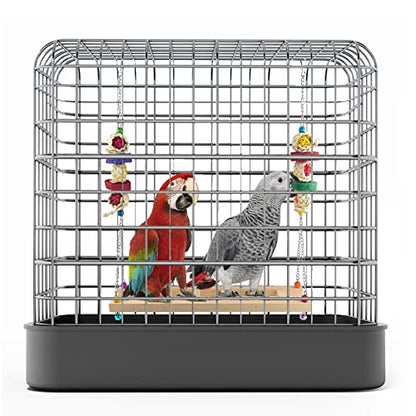 ERKOON Chicken Swing Ladder Toys with Natural Wooden Chicken Perch, Chicken Wood Stand Toy for Hens, Handmade Chicken Coop Swing Ladder Toys for Bird Parrot Hens Small Parakeets Cockatiels Macaws