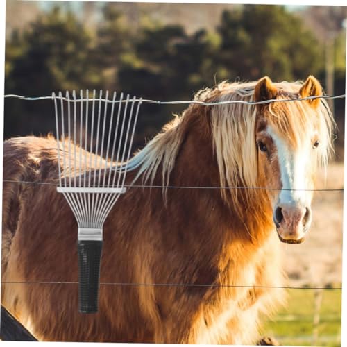 UKCOCO 2Pcs Horsehair Grooming Brush Ergonomic Hair Removal Tool for Cashmere Fabrics Lightweight Easy to Use Livestock Shedding Comb for Clothes Travel