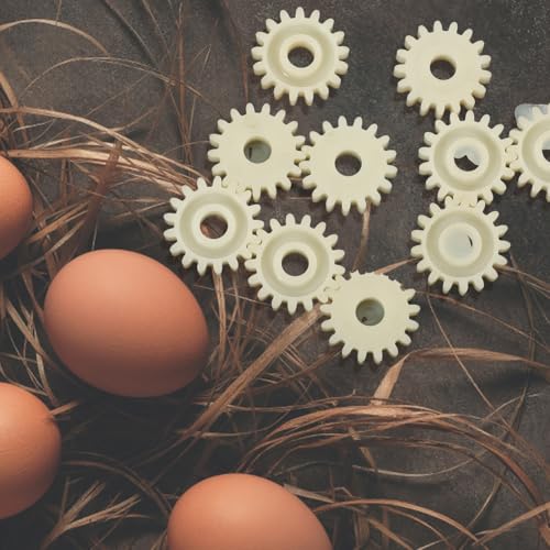 iplusmile 10Pcs Incubator Gears 0.90 Inch Egg Turner Motor Replacement Parts for Poultry Farming Equipment Diy Egg Hatcher Repair Accessories