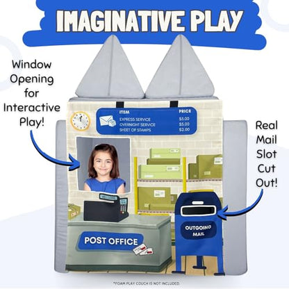 Couch Swag Play Panel for Childrens Foam Sofa Kids Couch (Post Office) - style: Post Office