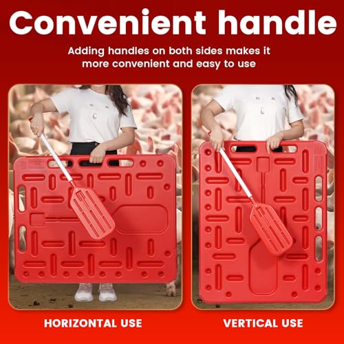 New Livestock Sorting Panel with Livestock Sorting Paddle, Animal Guide Board, Sturdy and Lightweight, Sorting Paddle and Panel for Pig Hog Cattle Cow Sheep Goat, 38x30x1.3"