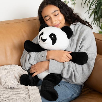 HUGIMALS Bowie The Panda 20 Inch 4.5 lb Heavy Cute Sensory Weighted Comfort Plush | Large Unscented Washable Self Care Calming Stuffed Animal for Kids, Teens and Adults - color: Bowie the Panda