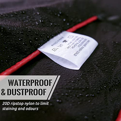 Outdoor Puffy Camping Blanket, Lightweight Down Alternative Puffy Printed Camping Large Ultra Warm Hammock Top Quilt Waterproof Blanket for Traveling Picnic Beach Party Cold Weather (Black) - color: Black