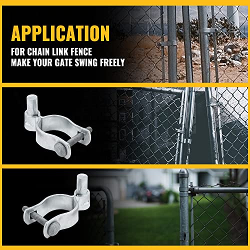 VIVIDA 2-7/8" Chain Link Gate Hinge, Galvanized Male Post Hinge, for 2-7/8" OD Post, Chain Link Fence Hardware, 4 PCS - size: 2-7/8" (4 PCS)