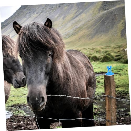 Toyvian 50pcs Electric Fence Wire Holding Insulators Material High Strength and Rainproof for Livestock Accessories Usage