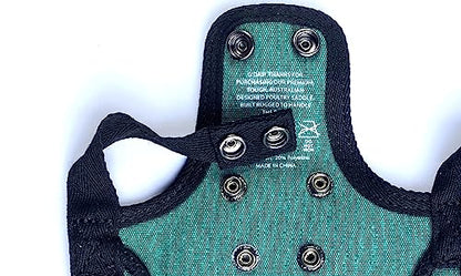 DOWN UNDER OUTDOORS 2 Pack Small Chicken Saddles for Bantams and Young Birds, Includes Shoulder Covers (Teal) - color: teal