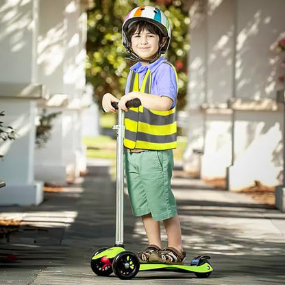 AYKRM Kids High visibility viz vest hi vis viz reflective safety vests - color: Grey, size: 2-5Y
