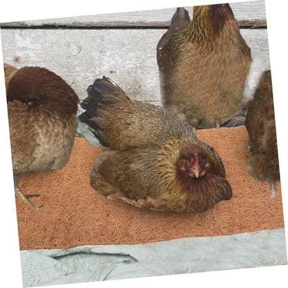 Toyvian 4pcs Washable Chicken Nesting Pads Soft Coconut Coir Nest Box Liners for Comfortable Egg Laying for Chicken Coop and Poultry Setup