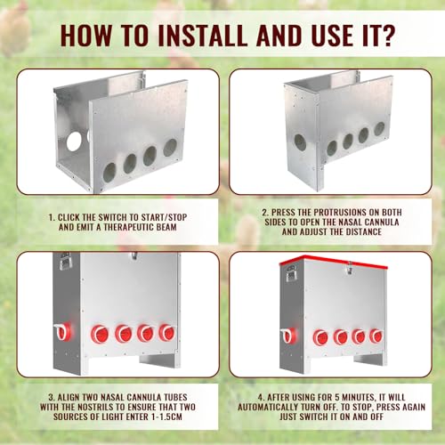 10 Ports Automatic Chicken Feeder 85 Pounds Large Gravity Fed Chicken Feeder with Latch & Handle for Chickens Bantams Pheasants Poultry Coop Weatherproof