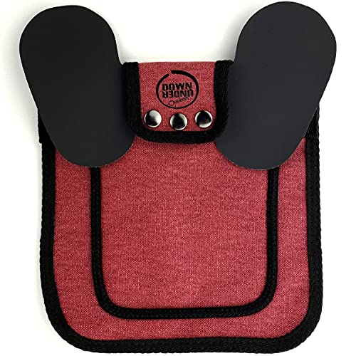DOWN UNDER OUTDOORS Medium-Large Chicken Saddle with Adjustable Straps, Chicken Apron, Poultry Saver, Pet Supplies, Including Shoulder Cover (Burgundy) - color: Burgundy