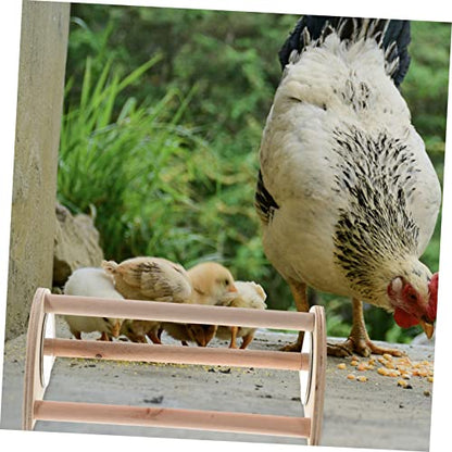 Mikikit Wooden Chick Perch Strong Chicken Roosting Bar for Brooder Adjustable Chicken Standing Stand for Hens and Chicks Easy Installation