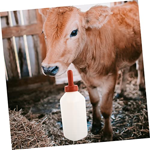 Calf Milk Feeding Bottle for Livestock 2L Thick Vertical Nursing Bottle Sturdy for Newborn Calves and Livestock Feeding