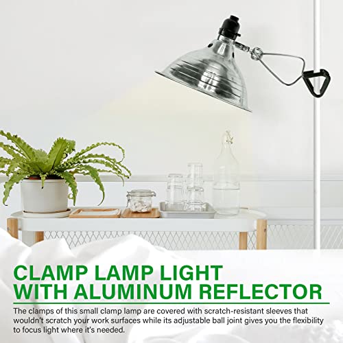 Simple Deluxe Clamp Lamp Light with 8.5 Inch Aluminum Reflector up to 150 Watt E26 (no Bulb Included) 6 Feet 18/2 SPT-2 Cord, 2-Pack - size: 8.5 Inch (150 Watts), style: 2-Pack