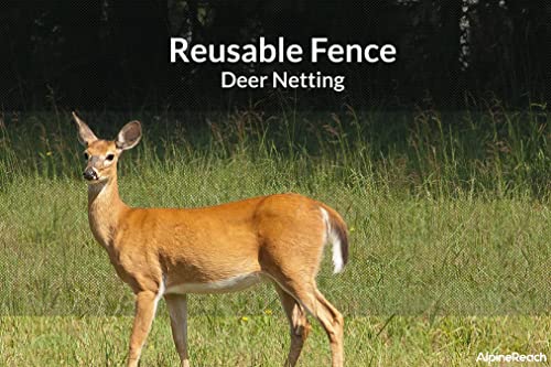 AlpineReach Garden Netting 15 x 30 ft Heavy Duty Bird Net, Deer, Plant Protection Extra Strong Woven Mesh, Reusable Kit with Zip Ties, Animal Fencing for Fruits Trees, Black - color: Black, size: 15ft x 30ft