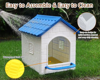 Nesting Boxes for Chicken, Plastic Single Compartment Chicken Nesting Box for Laying Eggs for Hens, Ducks and Poultry - Blue - color: Blue