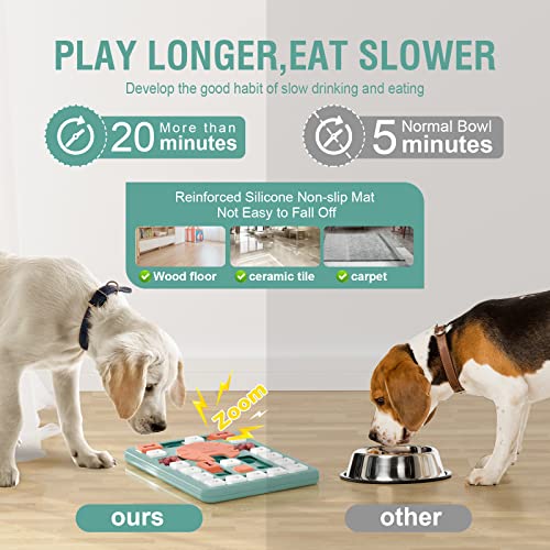 FOXMM Dog Puzzle Toys,Interactive Treat Puzzle Dog Toy for IQ Training & Mental Stimulating,Treat Puzzle Dispensing with Squeaky Design for Large Medium Smart Dogs - style: L-Level 4