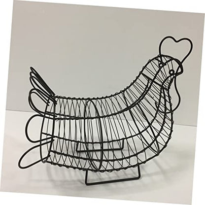 Iron Wire Egg Basket Storage Container Egg Collection Basket Storage Wire Basket Egg Rack Egg Shelf