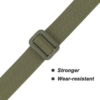 MAGARROW 78" x 1" Strap Buckle Packing Straps Adjustable 1-Inch Belt - color: Green 6.5 feet Long (4-PCS)