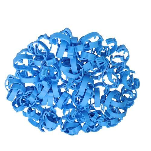 30PCS Blank Chicken Foot Ring 7 Colors Adjustable Digital Labels for Poultry Leg Farm Identification Markers Tool for Chick Duck for Easy Flock Management(Bluex30pcs) - color: Bluex30pcs
