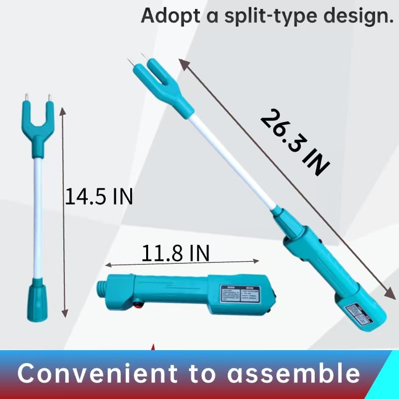 Cattle Prod Waterproof Cattle Prod Stick with LED Light Rechargeable Electric Livestock Prod - size: 26.3"