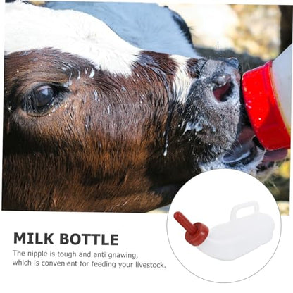 2sets Heavy Duty Livestock Milk Bottles Calf Nursing Feeder Bottles Sheep for Calves Lambs Pigs Lightweight Portable
