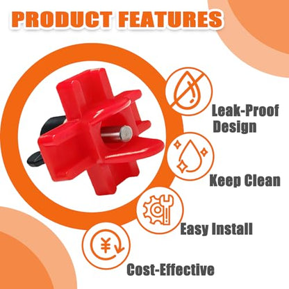 15 Pack Horizontal Chicken Waterer Nipples,Leakproof Chicken Nipple Water for Poultry Coop, Durable ABS Plastic & Stainless Steel, Water Saving Design,with Drill Bits