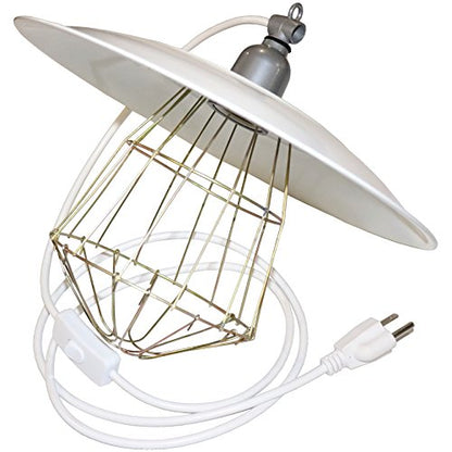 Industrial 12" BROODER LAMP Fixture Chicken for COOP House Chick Warmer Heat Light